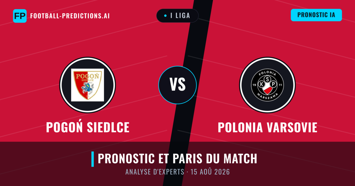 Pogoń Siedlce vs Polonia Varsovie — pronostic et avant-match