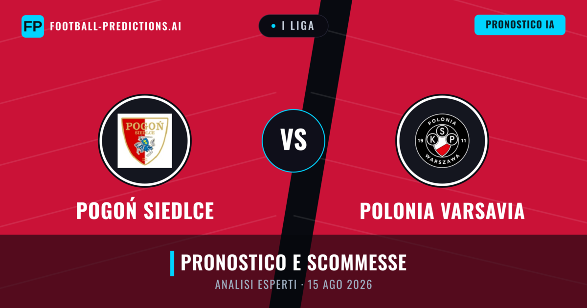 Pogoń Siedlce vs Polonia Varsavia — pronostico e anteprima del match