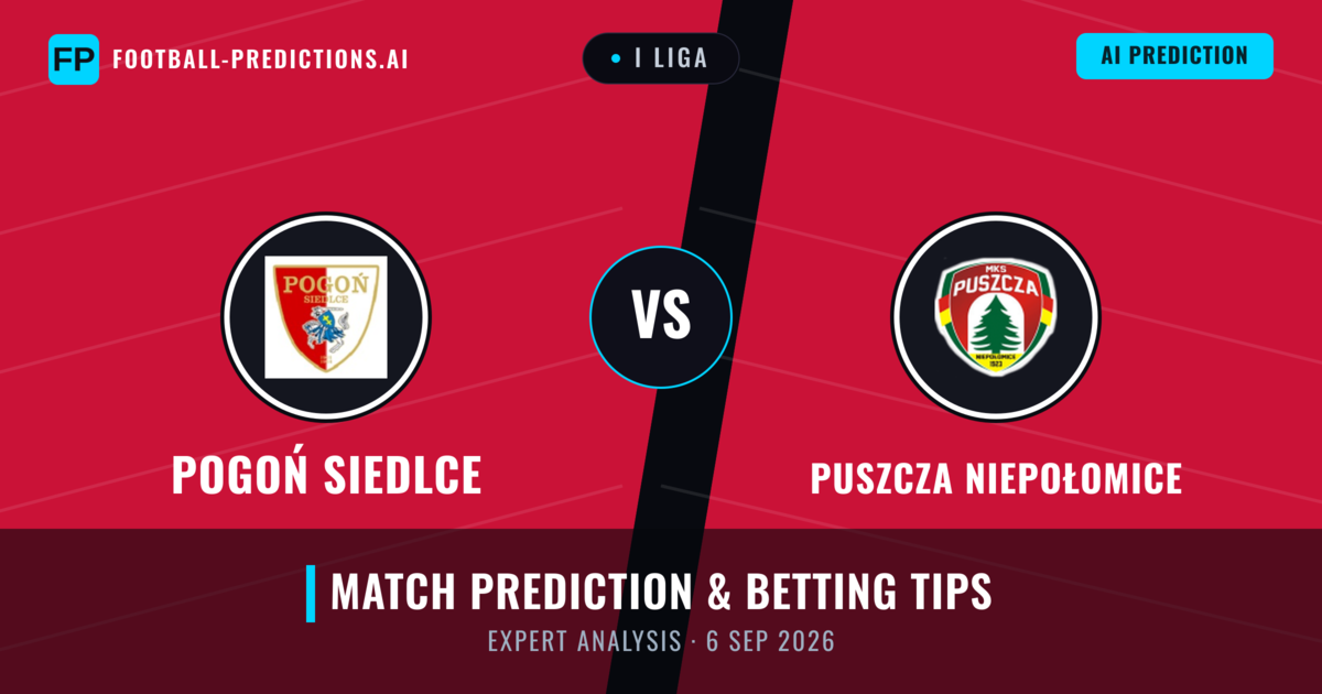 Pogoń Siedlce vs Puszcza Niepołomice — match prediction & preview