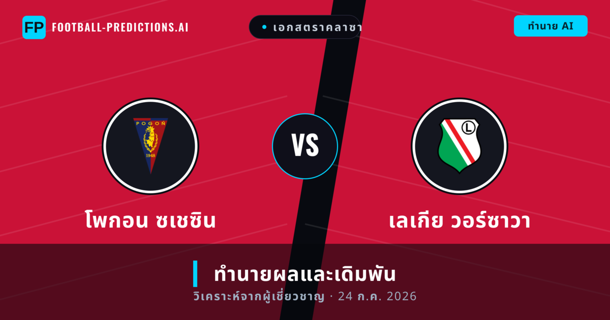 โพกอน ซเชซิน พบ เลเกีย วอร์ซาวา — ทำนายผลและพรีวิวการแข่งขัน
