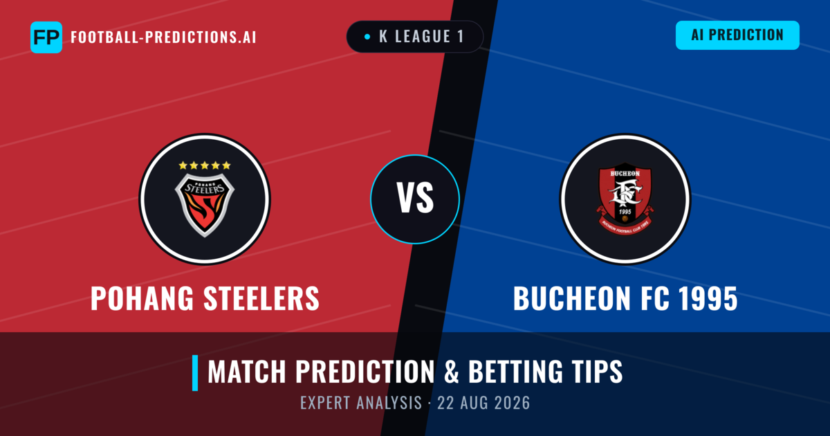 Bucheon FC 1995 vs Pohang Steelers — match prediction & preview