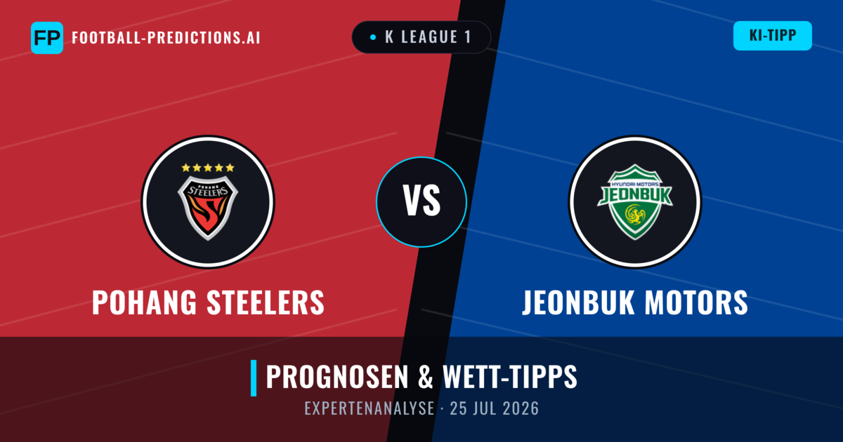 Pohang Steelers vs Jeonbuk Motors — Prognose und Spielvorschau