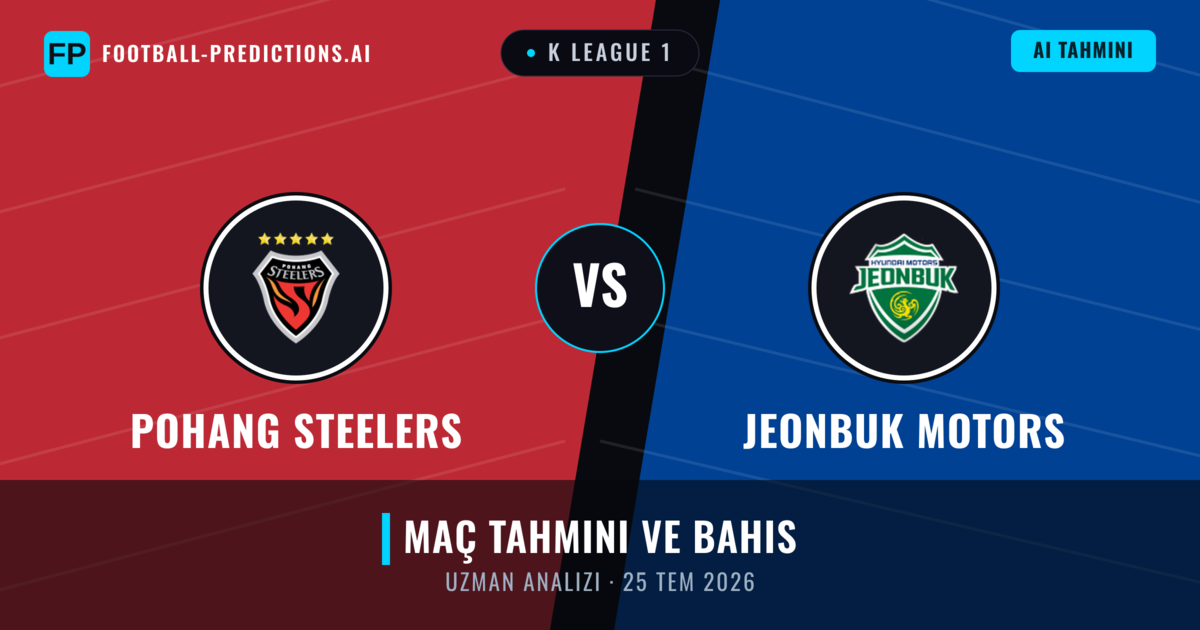 Pohang Steelers - Jeonbuk Motors — maç tahmini ve önizleme