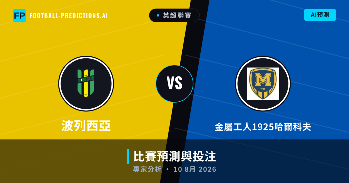 波列西亞 vs 金屬工人1925哈爾科夫 — 比赛预测和前瞻