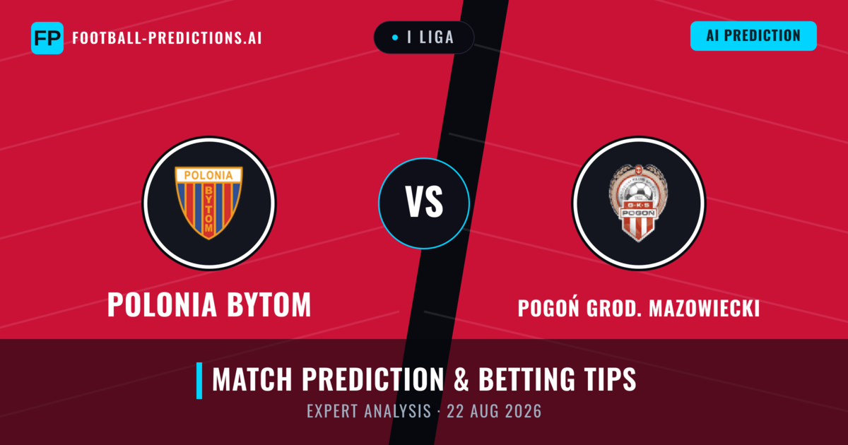 Polonia Bytom vs Pogoń Grod. Mazowiecki — match prediction & preview