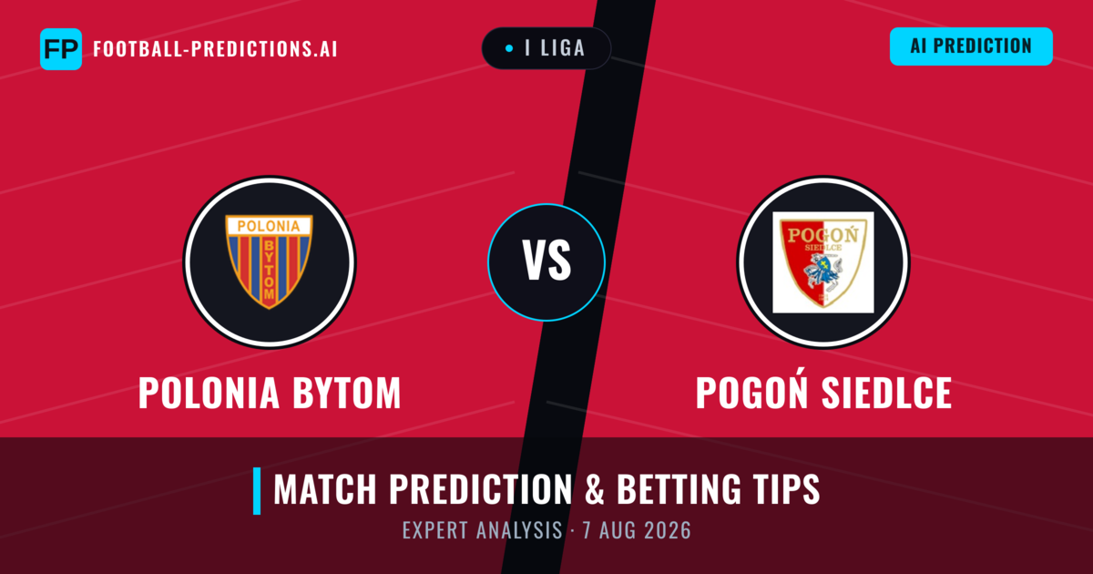Polonia Bytom vs Pogoń Siedlce — match prediction & preview