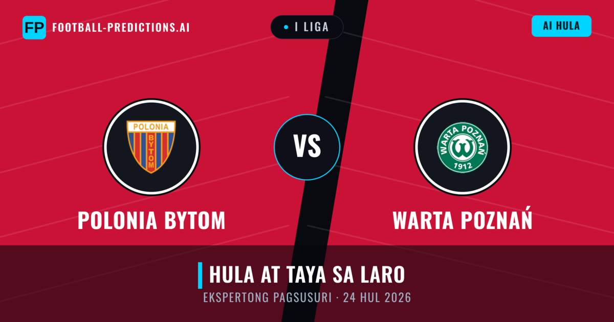 Polonia Bytom vs Warta Poznań — hula at preview ng laban