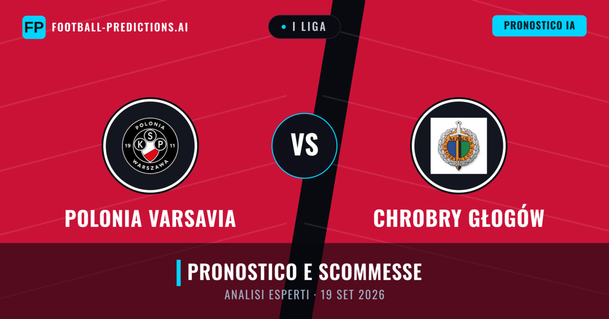 Polonia Varsavia vs Chrobry Głogów — pronostico e anteprima del match