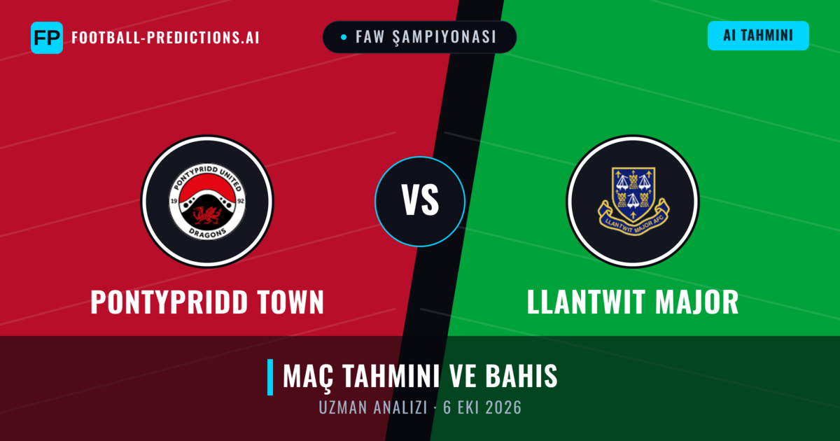 Pontypridd Town - Llantwit Major — maç tahmini ve önizleme