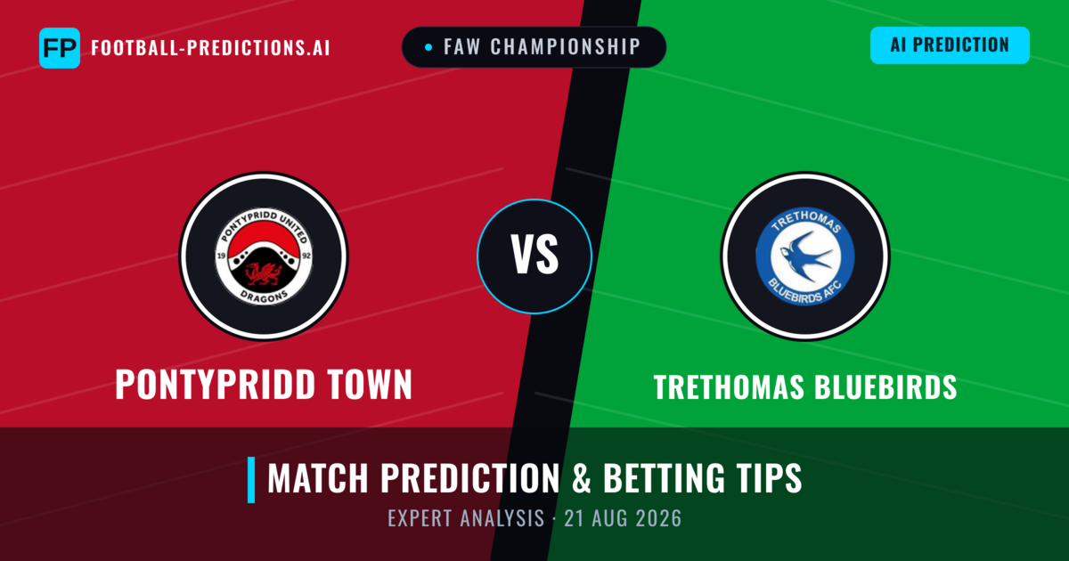 Pontypridd Town vs Trethomas Bluebirds — match prediction & preview