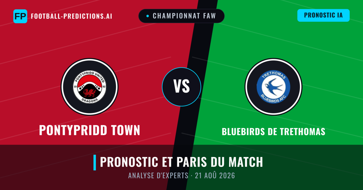 Pontypridd Town vs Bluebirds de Trethomas — pronostic et avant-match