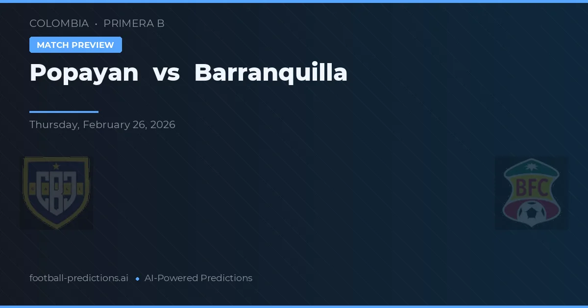Popayán vs Barranquilla — hula at preview ng laban