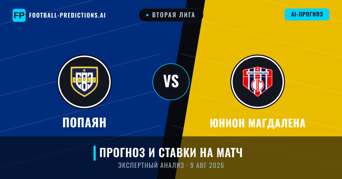 Попаян – Юнион Магдалена — прогноз и превью матча