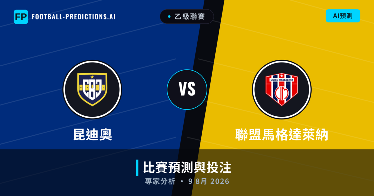 昆迪奧 vs 聯盟馬格達萊納 — 比赛预测和前瞻