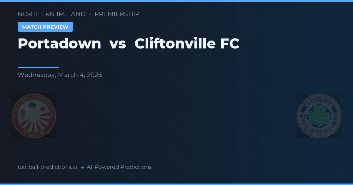 Portadown vs Cliftonville — prediksi dan pratinjau pertandingan