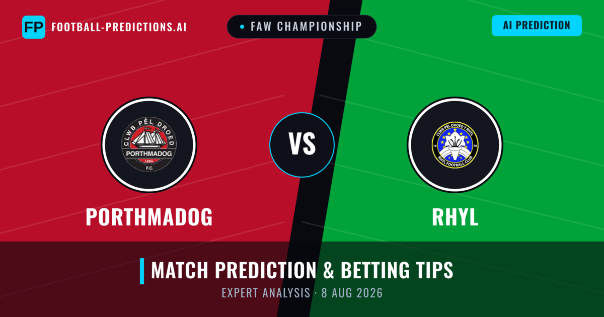 Porthmadog vs Rhyl — match prediction & preview