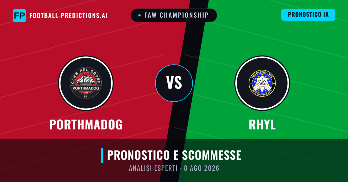Porthmadog vs Rhyl — pronostico e anteprima del match