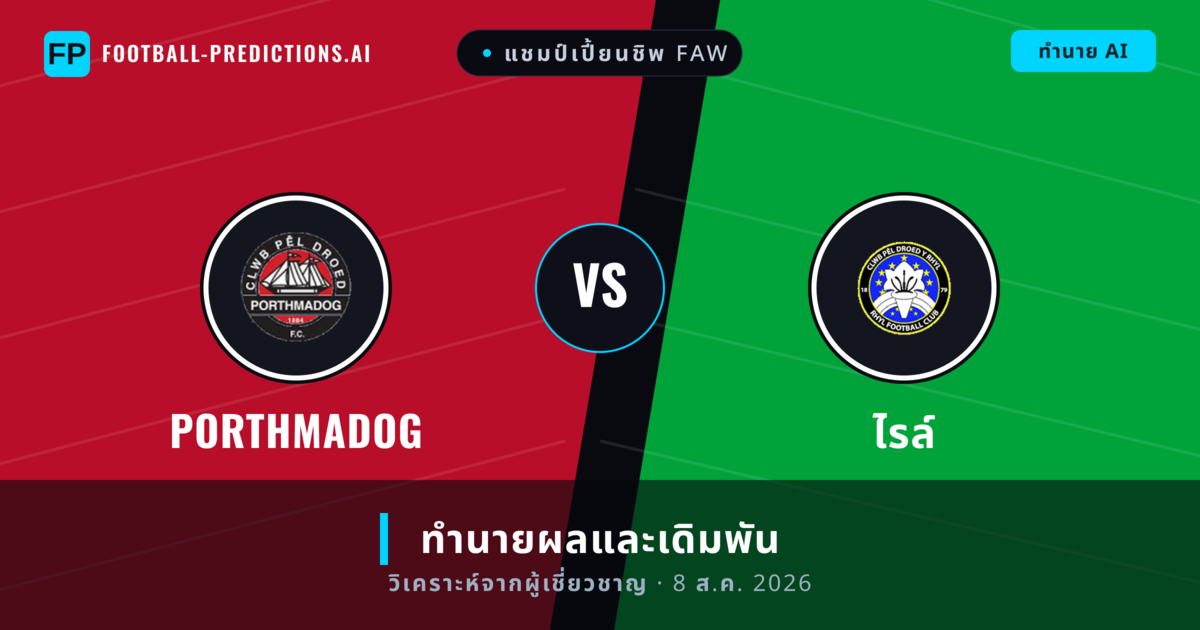 Porthmadog พบ ไรล์ — ทำนายผลและพรีวิวการแข่งขัน