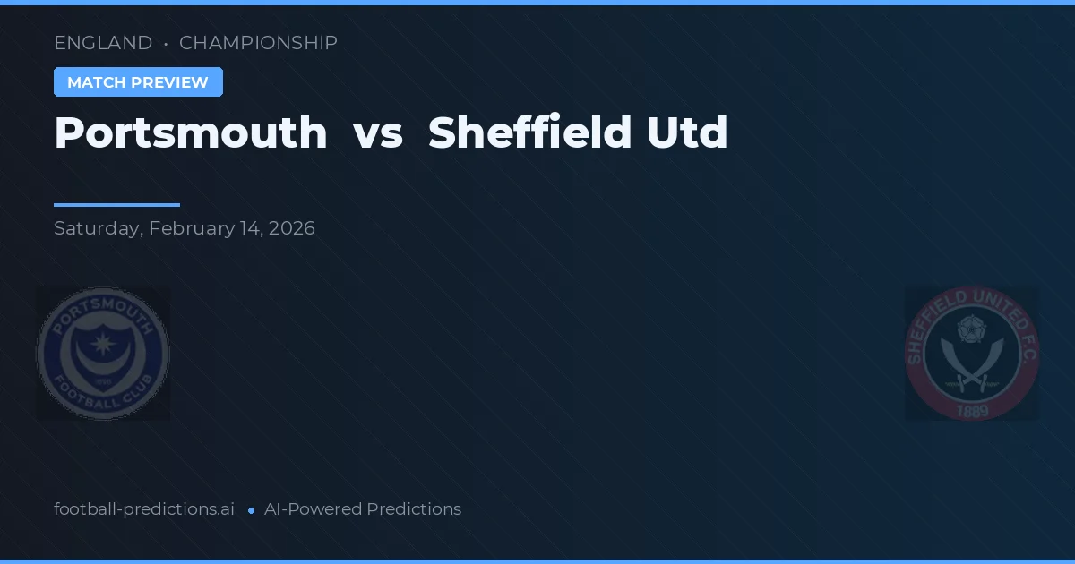 Portsmouth vs Sheffield United — pronostico e anteprima del match