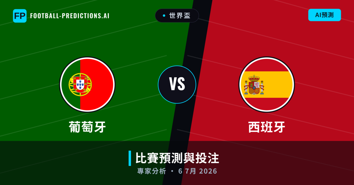 葡萄牙 vs 西班牙 — 比赛预测和前瞻