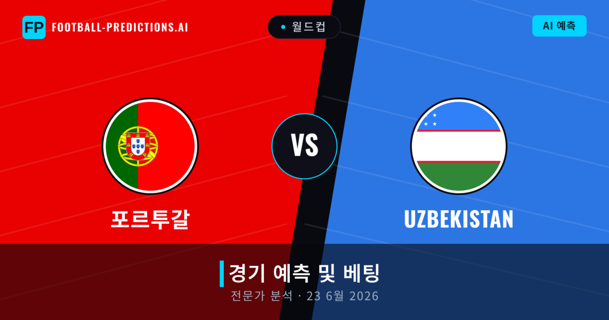 포르투갈 대 Uzbekistan — 경기 예측 및 프리뷰