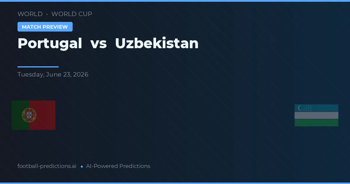 Portogallo vs Uzbekistan — pronostico e anteprima del match
