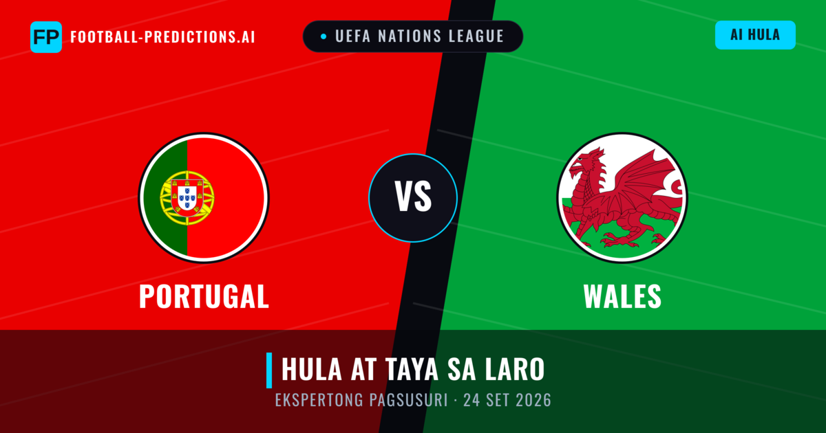 Portugal vs Wales — hula at preview ng laban