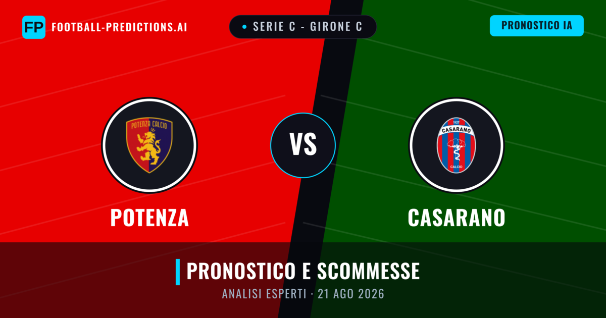 Potenza vs Casarano — pronostico e anteprima del match