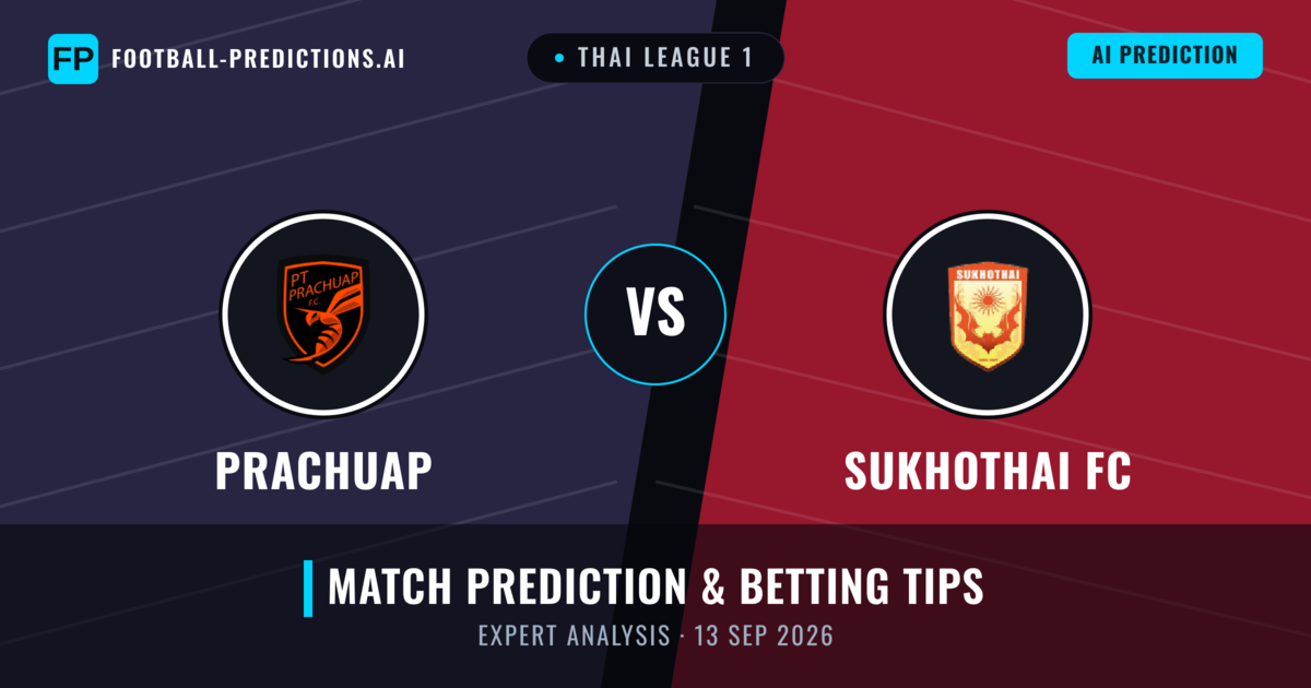 Prachuap vs Sukhothai FC — match prediction & preview