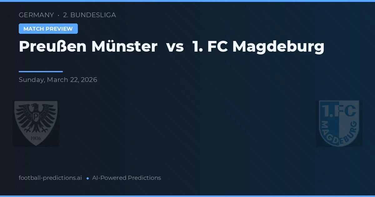 Preußen Münster vs 1. FC Magdeburg — hula at preview ng laban