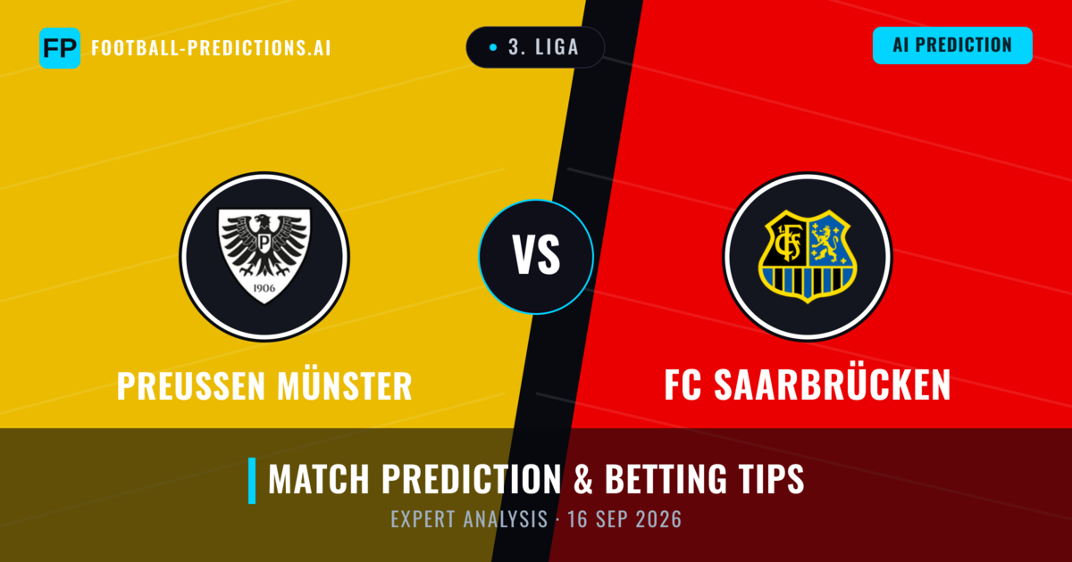 Preußen Münster vs FC Saarbrücken — match prediction & preview