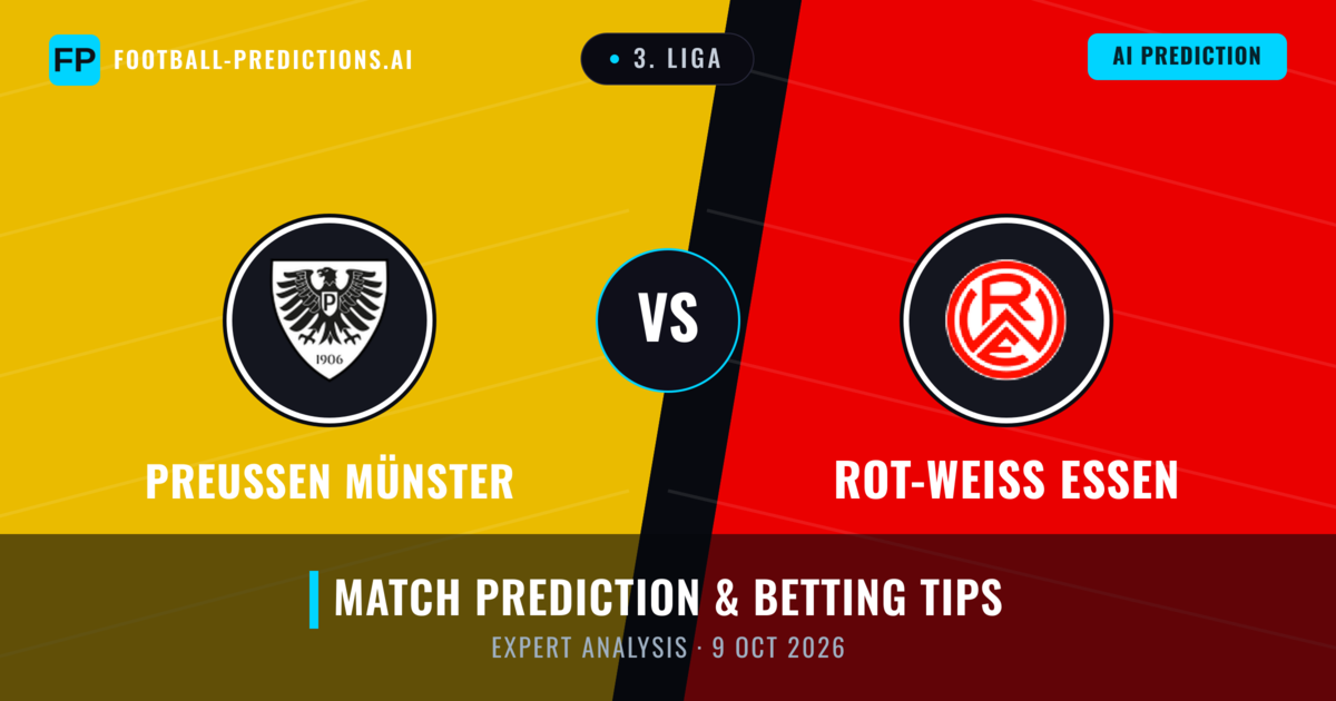 Preußen Münster vs Rot-Weiß Essen — match prediction & preview
