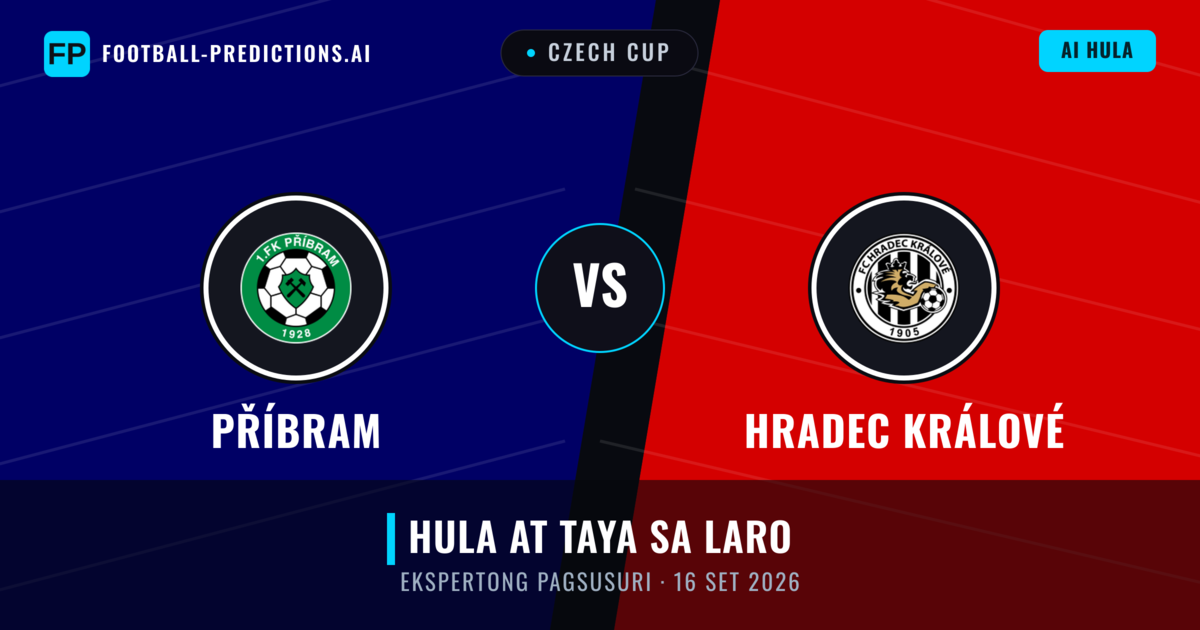Příbram vs Hradec Králové — hula at preview ng laban