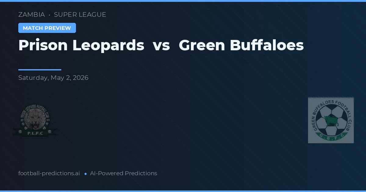 Leopard Penjara vs Buffalo Hijau — prediksi dan pratinjau pertandingan