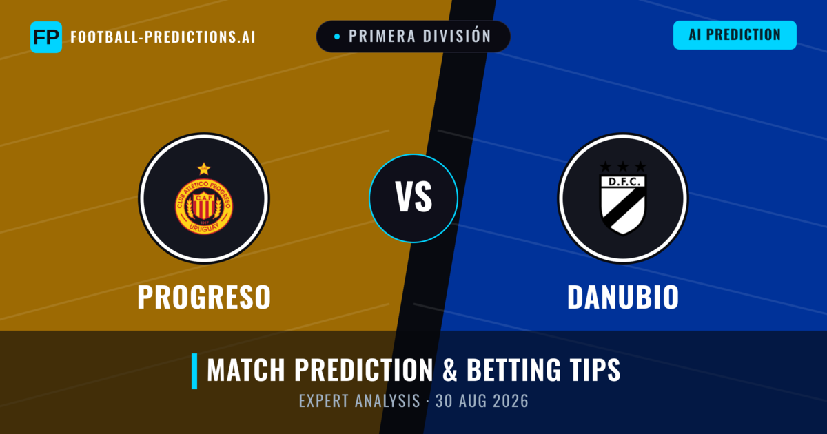 Progreso vs Danubio — match prediction & preview