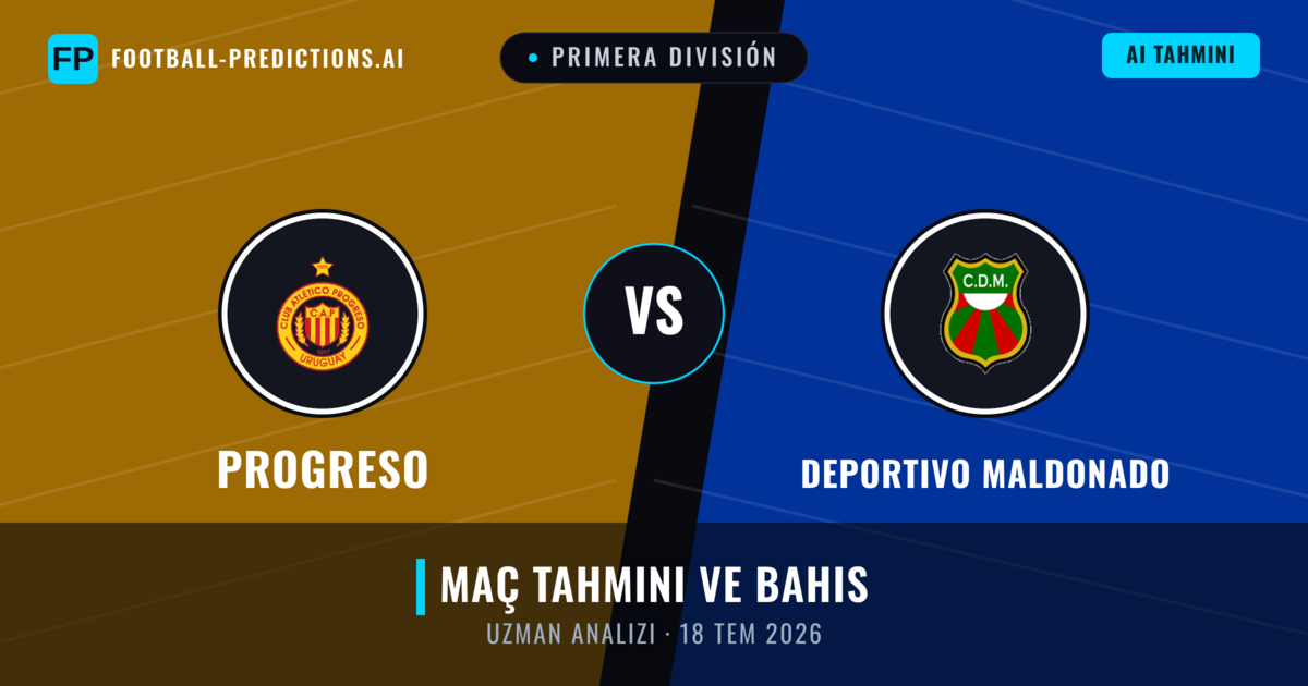Progreso - Deportivo Maldonado — maç tahmini ve önizleme