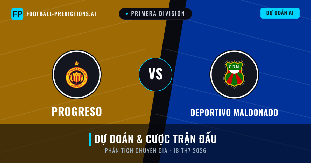 Progreso vs Deportivo Maldonado — dự đoán và xem trước trận đấu