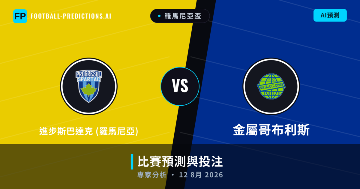 進步斯巴達克 (羅馬尼亞) vs 金屬哥布利斯 — 比赛预测和前瞻