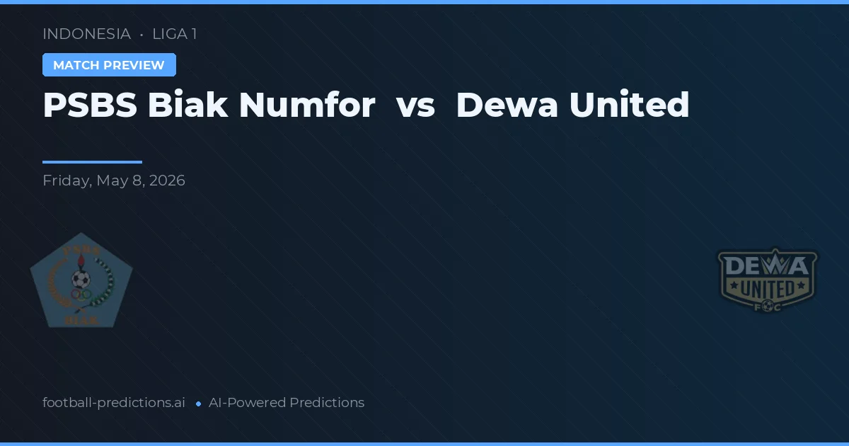 PSBS Biak Numfor vs Dewa United — prediksi dan pratinjau pertandingan