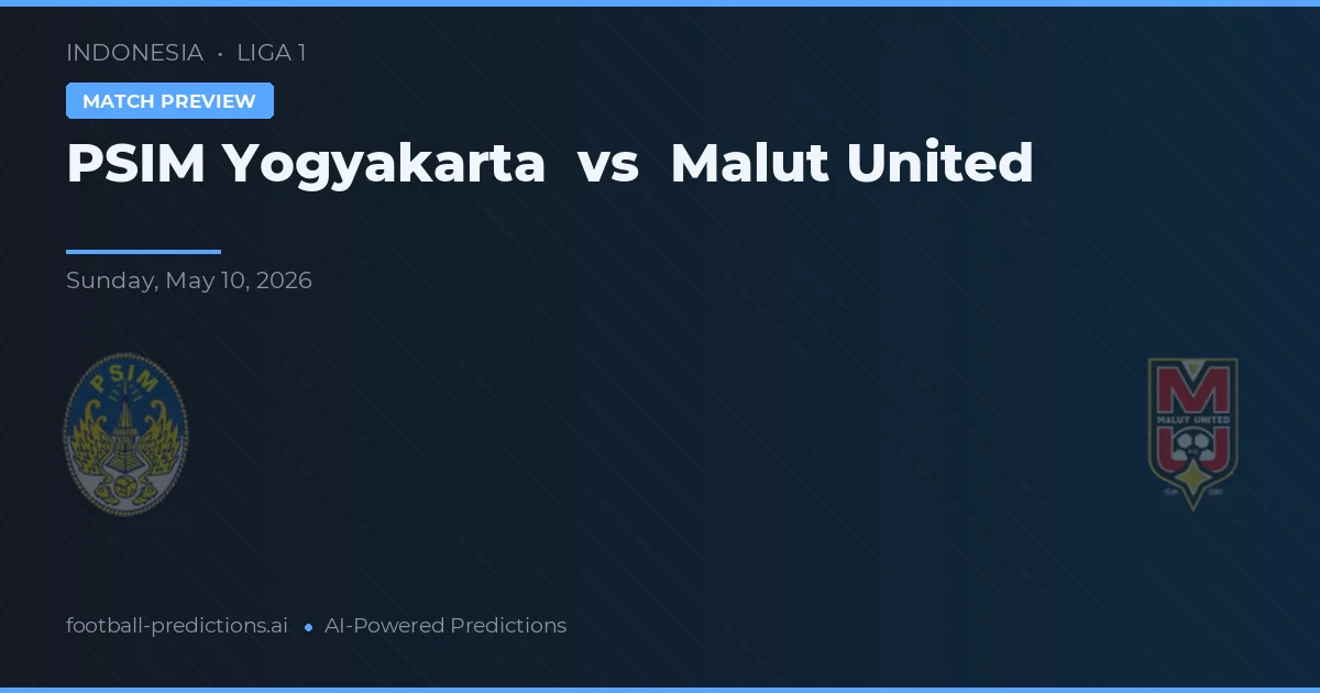 PSIM Yogyakarta vs Malut United — match prediction & preview
