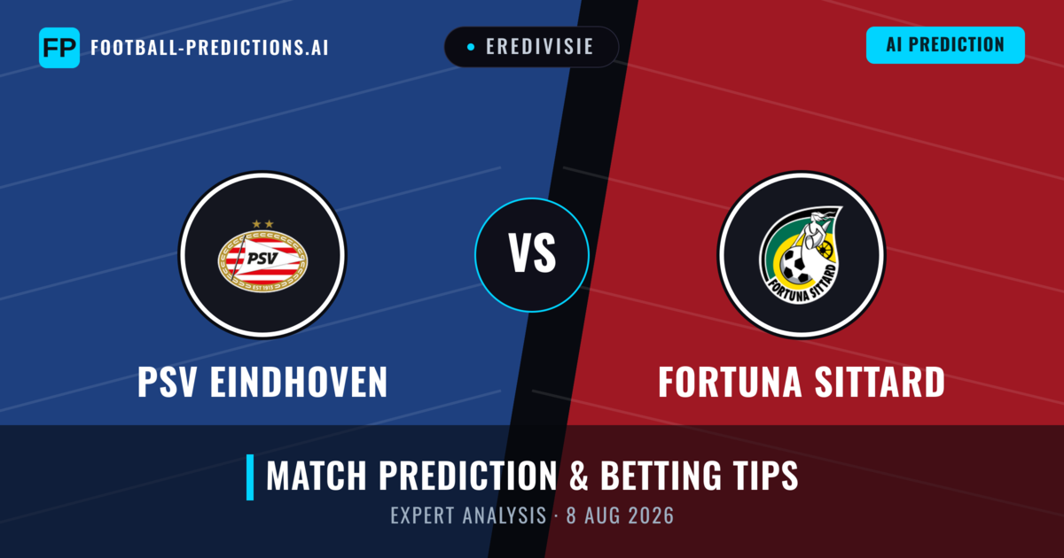 PSV Eindhoven vs Fortuna Sittard — match prediction & preview
