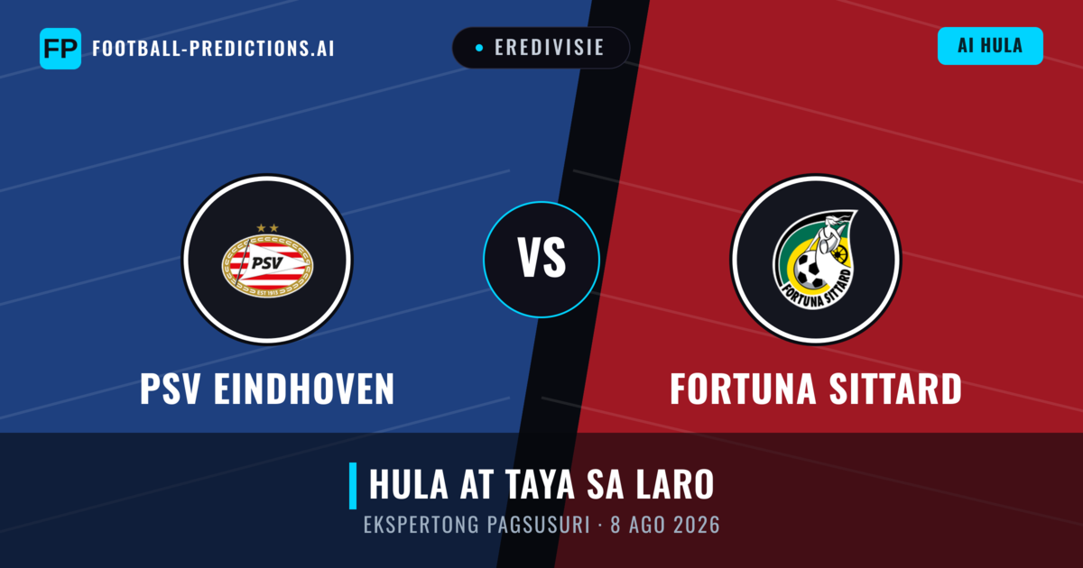 PSV Eindhoven vs Fortuna Sittard — hula at preview ng laban