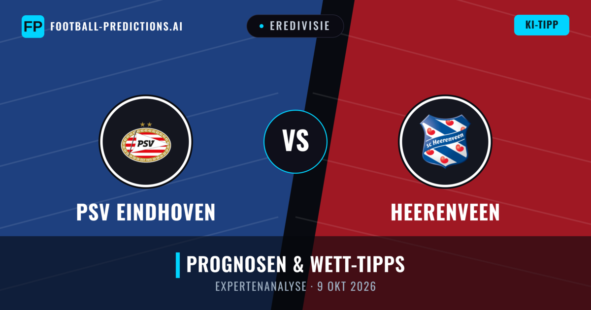 PSV Eindhoven vs Heerenveen — Prognose und Spielvorschau