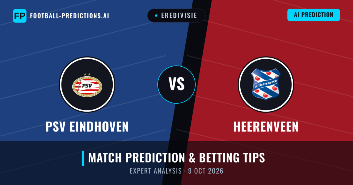 PSV Eindhoven vs Heerenveen — match prediction & preview