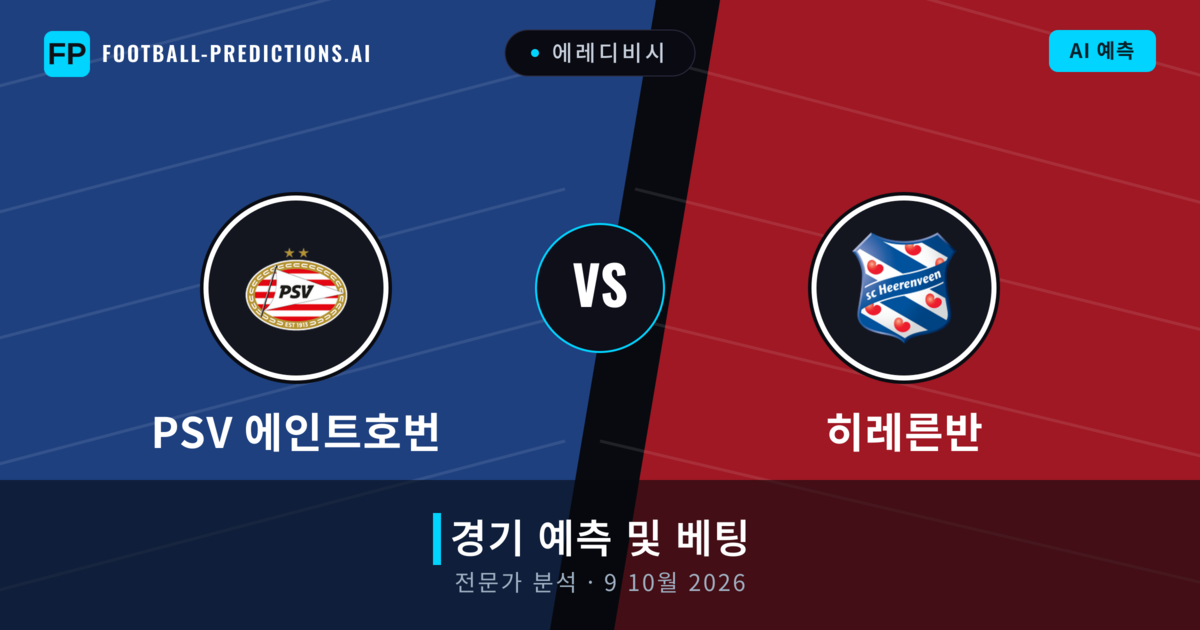 PSV 에인트호번 대 히레른반 — 경기 예측 및 프리뷰