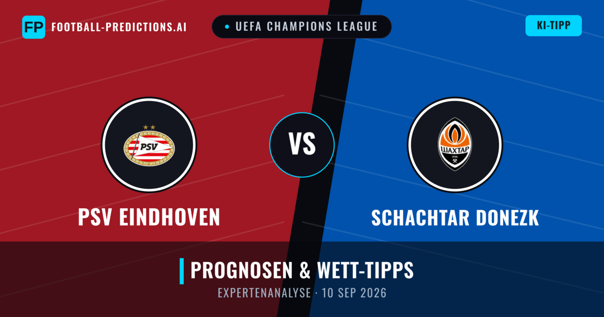 PSV Eindhoven vs Schachtar Donezk — Prognose und Spielvorschau