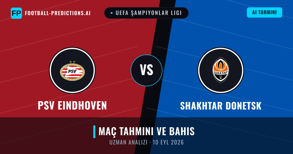 PSV Eindhoven - Shakhtar Donetsk — maç tahmini ve önizleme