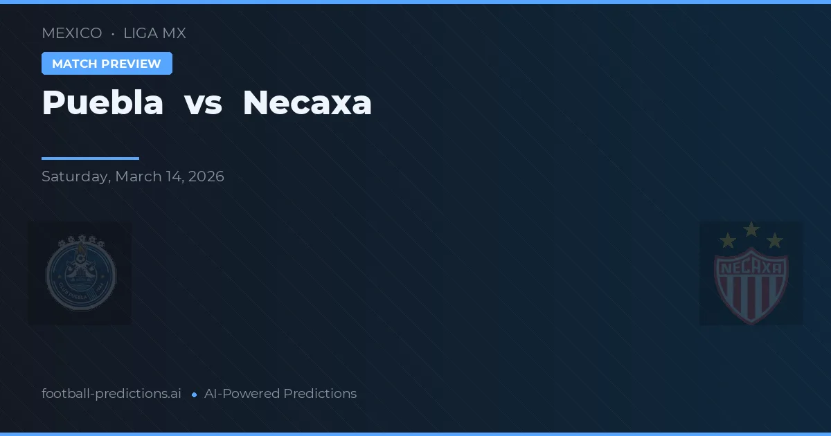 Puebla vs Necaxa — Prognose und Spielvorschau