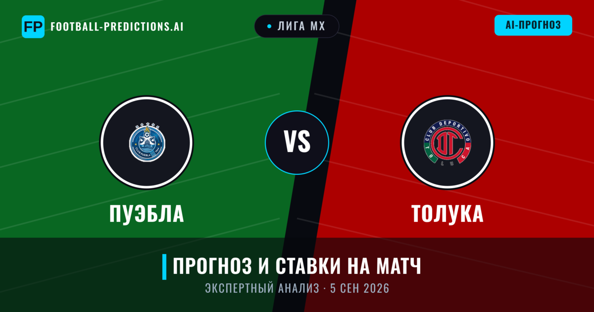 Пуэбла – Толука — прогноз и превью матча
