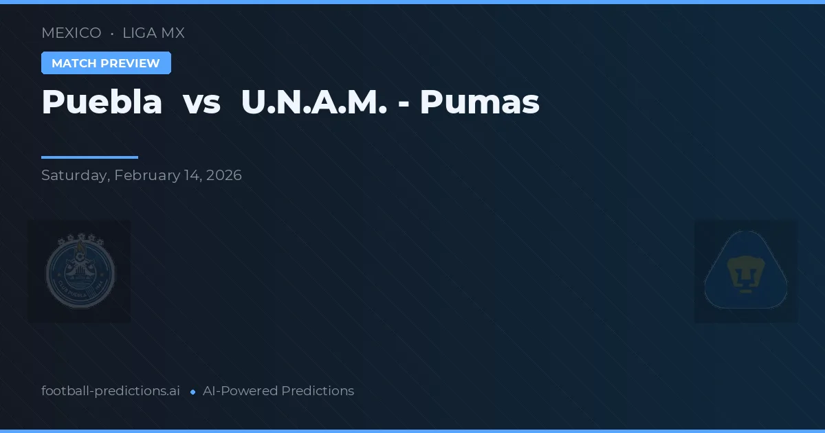 Puebla vs U.N.A.M. - Pumas — pronostic et avant-match